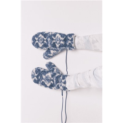 Manoplas borreguito print azul