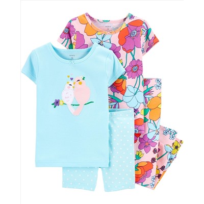 Carter's | Toddler 4-Piece 100% Snug Fit Cotton PJs