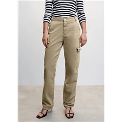 Jeans cargo bolsillos -  Mujer | MANGO OUTLET España