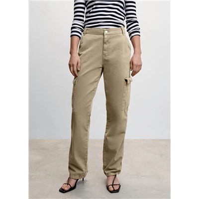 Jeans cargo bolsillos -  Mujer | MANGO OUTLET España