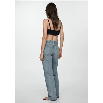 Jeans rectos tiro medio
