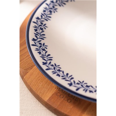 Rêve Bleu Couronne Servis Tabağı 25 cm
