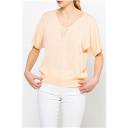 Jersey de lino Naranja pastel