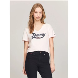 Tommy Jeans Tommy Logo V-Neck T-Shirt