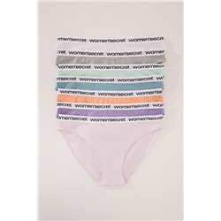Pack 7 bragas clásicas algodón colores vivos