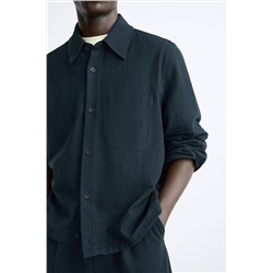 SOBRECAMISA SEERSUCKER ALGODÓN - LINO