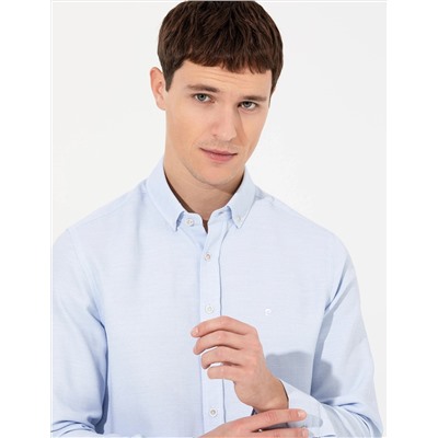Mavi Slim Fit Uzun Kollu Gömlek