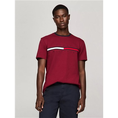 Embroidered Flag Logo T-Shirt