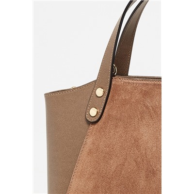 Bolso de piel Parl Marrón