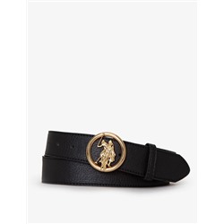 LADIES 38MM MEDALLION LOGO BELT