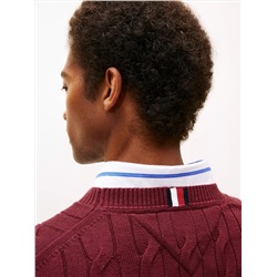 Cable Knit Crewneck Sweater
