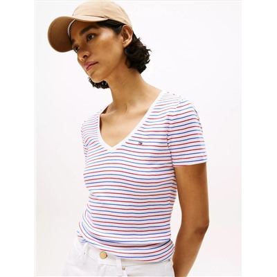 Stripe V-Neck Favorite T-Shirt