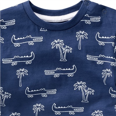 Baby T-Shirt mit Allover-Print