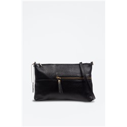 Bandolera de piel Arreone - Negro