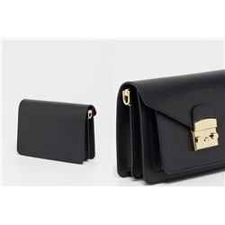 Bandolera de piel Vic Negro