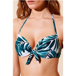 Sujetador de biquini push-up Bluebay Azul y blanco