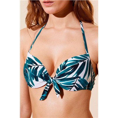 Sujetador de biquini push-up Bluebay Azul y blanco
