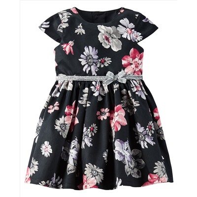 Floral Sateen Dress