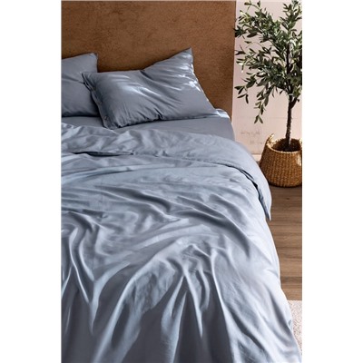 Songe King Size %100 Pamuk Chambre Nevresim Takımı - Koyu Mavi