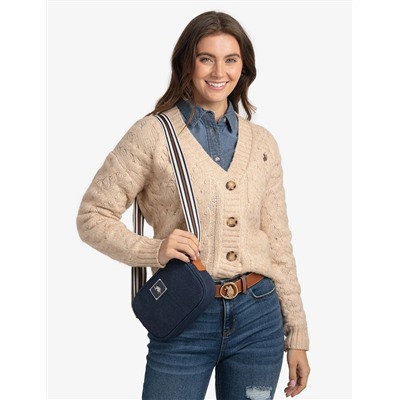 DENIM CROSSBODY BAG