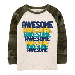 Carter's | Kid Awesome Raglan Jersey Tee