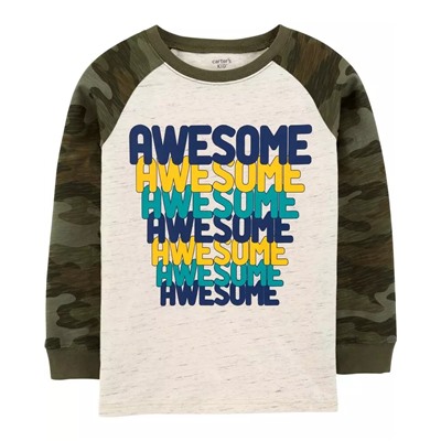 Carter's | Kid Awesome Raglan Jersey Tee
