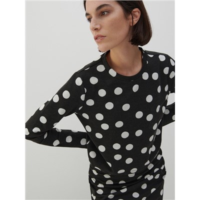 Getupfte Bluse