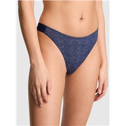Logo Cotton High-Leg Thong Panty