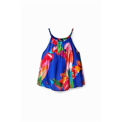 Blusa halter tropical