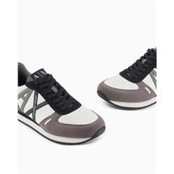 Sneakers in eco-suede, mesh and nylon