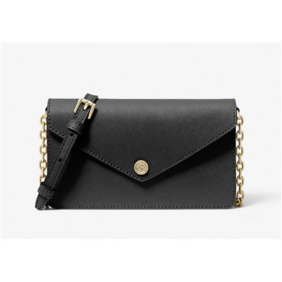 MICHAEL KORS OUTLET Small Saffiano Leather Envelope Crossbody Bag