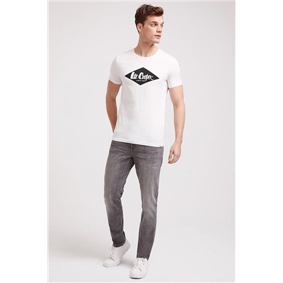Lee Cooper Erkek Summerlogo O Yaka T-Shirt Beyaz 202 LCM 242008