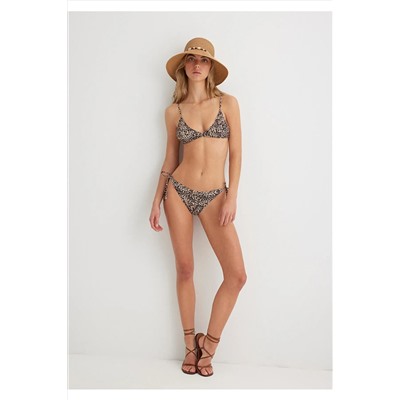 Mavi, Leopar Desenli Kahverengi Bikini Altı 1913191-85236