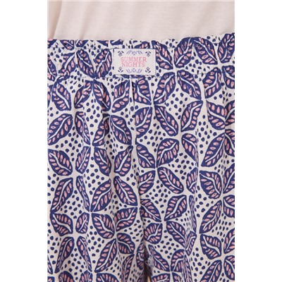 Pijama corto tirantes 100% algodón estampado gris