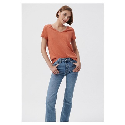 MaviTuruncu Basic Tişört Slim Fit / Dar Kesim 168260-70233