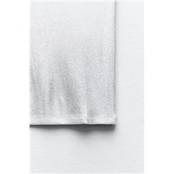 RIBBED METALLIC T-SHIRT
