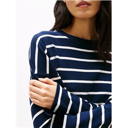 Relaxed Fit Long-Sleeve Stripe T-Shirt