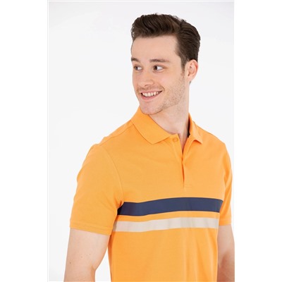 Erkek Turuncu Polo Yaka Tişört