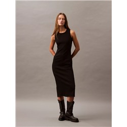Sculpt Midi Denim Dress