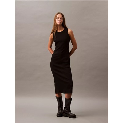 Sculpt Midi Denim Dress