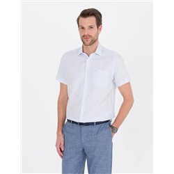Açık Mavi Regular Fit Kısa Kollu Gömlek