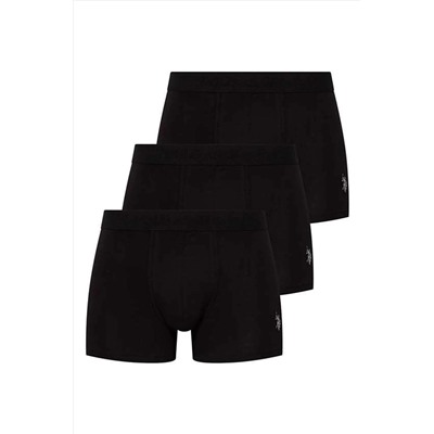 U.S. Polo Assn. Erkek Siyah 3 Lü Boxer P20367S1293