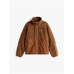 Tommy Jeans Mixed Media Teddy Jacket