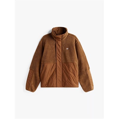 Tommy Jeans Mixed Media Teddy Jacket