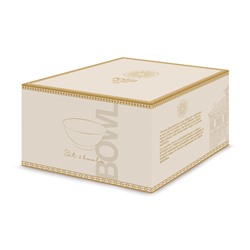 Пиала, 11х6 см, 2 шт, фарфор N, белая, с золотистым орнаментом, Golden, 63267