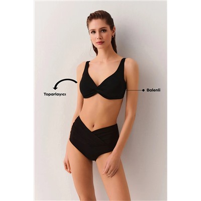 Suwen, Önü Burgulu Balenli Toparlayıcı Bikini Üst