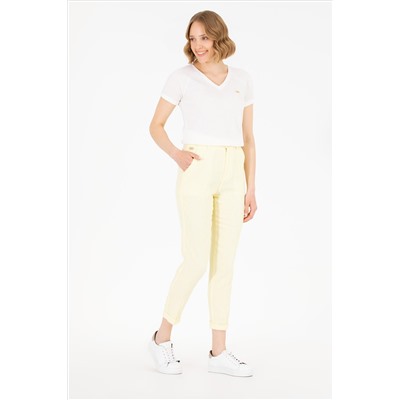 Kadın Neon Sarı Pantolon