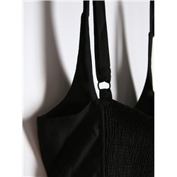 Crop Top aus Leinenmischung