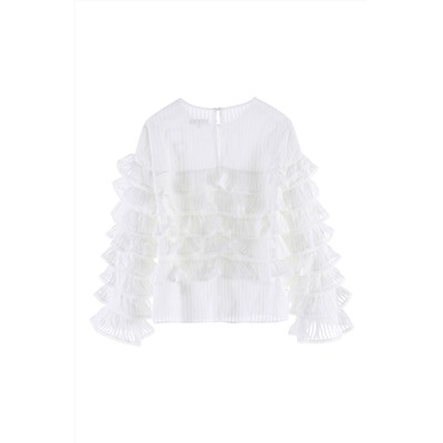 Blusa avolantada Blanco