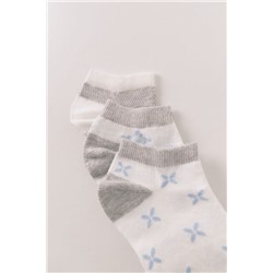 Pack 3 calcetines cortos print mediterráneo